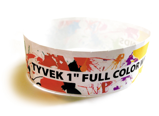 TYVEK 1" Identifikačné Náramky s Plnofarebnou Potlačou